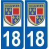 18 Orval logo autocollant plaque ville sticker