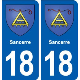 18 Sancerre blason autocollant plaque ville sticker