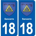 18 Sancerre blason autocollant plaque ville sticker