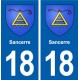 18 Sancerre blason autocollant plaque ville sticker