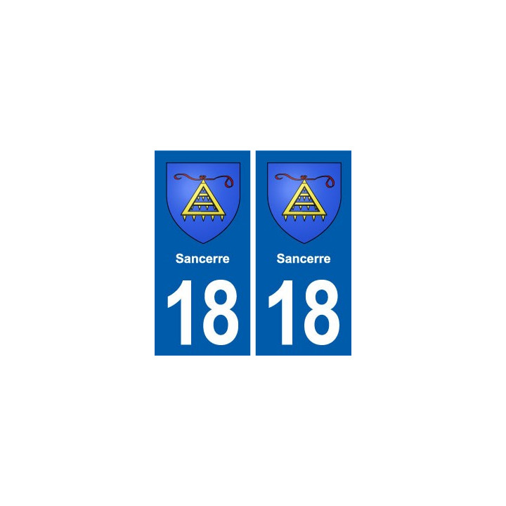 18 Sancerre blason autocollant plaque ville sticker