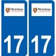17 Mirambeau logo ville autocollant plaque sticker