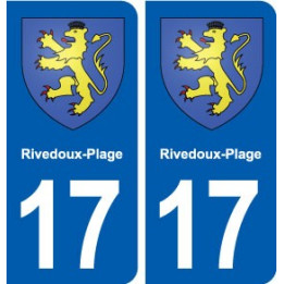 17 Rivedoux-Plage blason ville autocollant plaque sticker