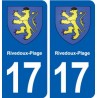 17 Rivedoux-Plage blason ville autocollant plaque sticker