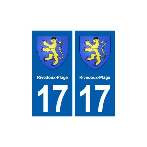 17 Rivedoux-Plage blason ville autocollant plaque sticker