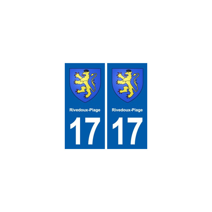 17 Rivedoux-Plage blason ville autocollant plaque sticker