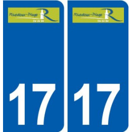 17 Rivedoux-Plage logo ville autocollant plaque sticker