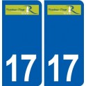 17 Rivedoux-Plage logo ville autocollant plaque sticker