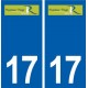 17 Rivedoux-Plage logo ville autocollant plaque sticker