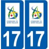 17 Saint-Aigulin logo ville autocollant plaque sticker