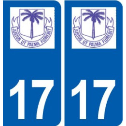 17 Saint-Just-Luzac logo ville autocollant plaque sticker