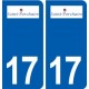17 Saint-Porchaire logo ville autocollant plaque sticker