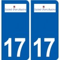 17 Saint-Porchaire logo ville autocollant plaque sticker