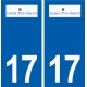 17 Saint-Porchaire logo ville autocollant plaque sticker
