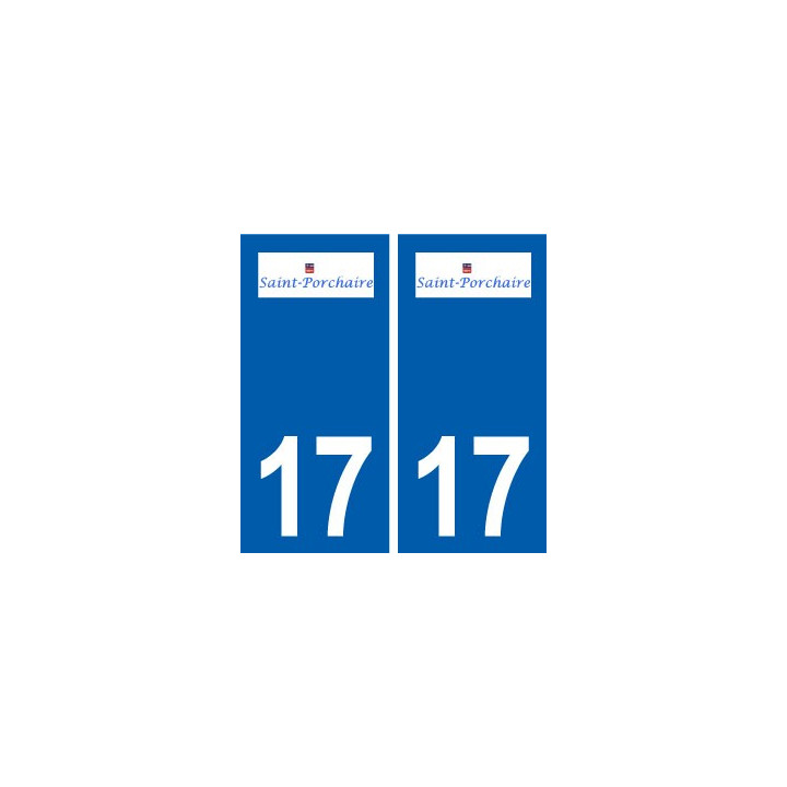 17 Saint-Porchaire logo ville autocollant plaque sticker
