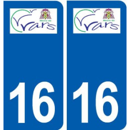 16 Vars logo ville autocollant plaque sticker