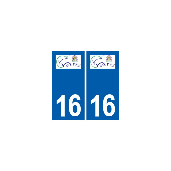 16 Vars logo ville autocollant plaque sticker
