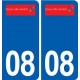 08 Douzy logo ville autocollant plaque stickers