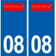 08 Douzy logo ville autocollant plaque stickers