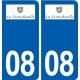08 La Francheville logo ville autocollant plaque stickers