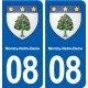 08 Montcy-Notre-Dame blason ville autocollant plaque stickers