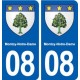 08 Montcy-Notre-Dame blason ville autocollant plaque stickers