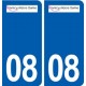 08 Montcy-Notre-Dame logo ville autocollant plaque stickers
