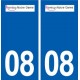 08 Montcy-Notre-Dame logo ville autocollant plaque stickers