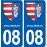 08 Vireux-Molhain blason ville autocollant plaque stickers