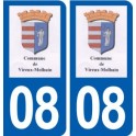 08 Vireux-Molhain logo ville autocollant plaque stickers