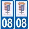 08 Vireux-Molhain logo ville autocollant plaque stickers