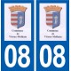 08 Vireux-Molhain logo ville autocollant plaque stickers