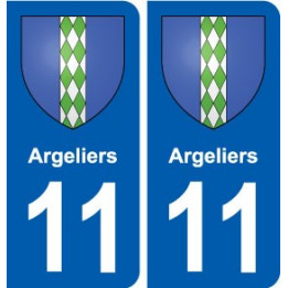 11 Argeliers blason ville autocollant plaque stickers