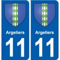 11 Argeliers blason ville autocollant plaque stickers