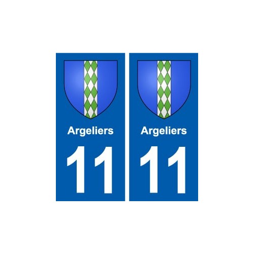 11 Argeliers blason ville autocollant plaque stickers