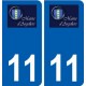 11 Argeliers logo ville autocollant plaque stickers