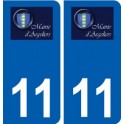 11 Argeliers logo ville autocollant plaque stickers