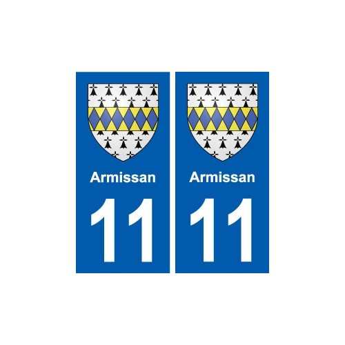 11 Armissan blason ville autocollant plaque stickers