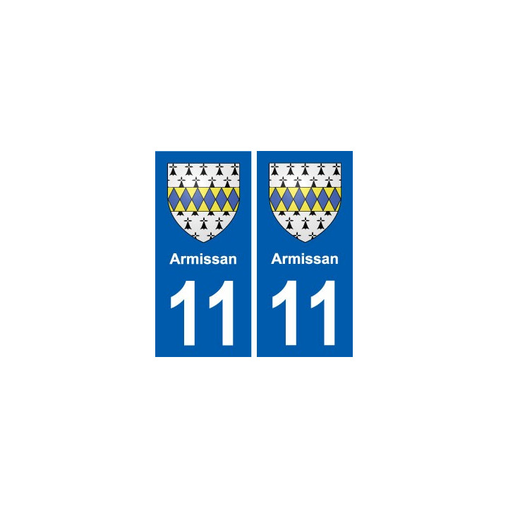 11 Armissan blason ville autocollant plaque stickers