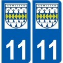 11 Armissan logo ville autocollant plaque stickers