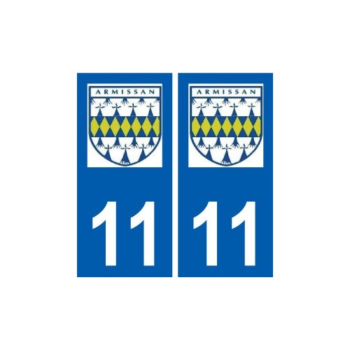 11 Armissan logo ville autocollant plaque stickers