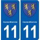 11 Caunes-Minervois blason ville autocollant plaque stickers