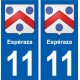 11 Espéraza blason ville autocollant plaque stickers