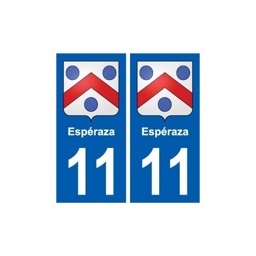 11 Espéraza blason ville autocollant plaque stickers