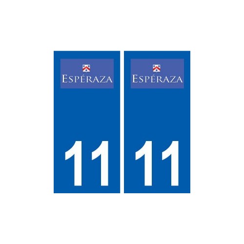 11 Espéraza logo ville autocollant plaque stickers
