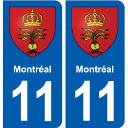 11 Montréal blason ville autocollant plaque stickers