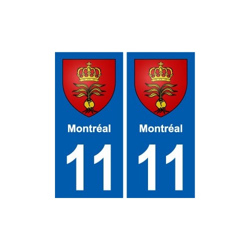 11 Montréal blason ville autocollant plaque stickers