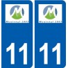 11 Montréal logo ville autocollant plaque stickers