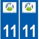 11 Montréal logo ville autocollant plaque stickers