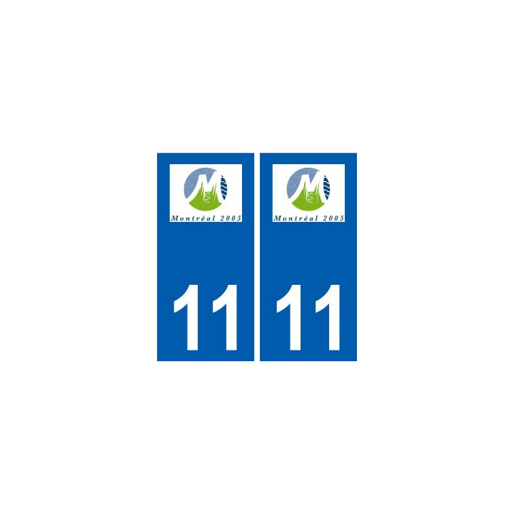 11 Montréal logo ville autocollant plaque stickers